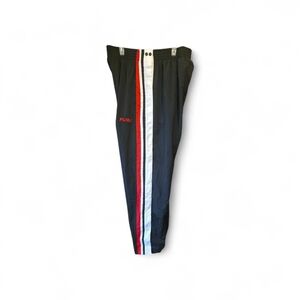 FUBU Black Joggers with Red and White Stripe